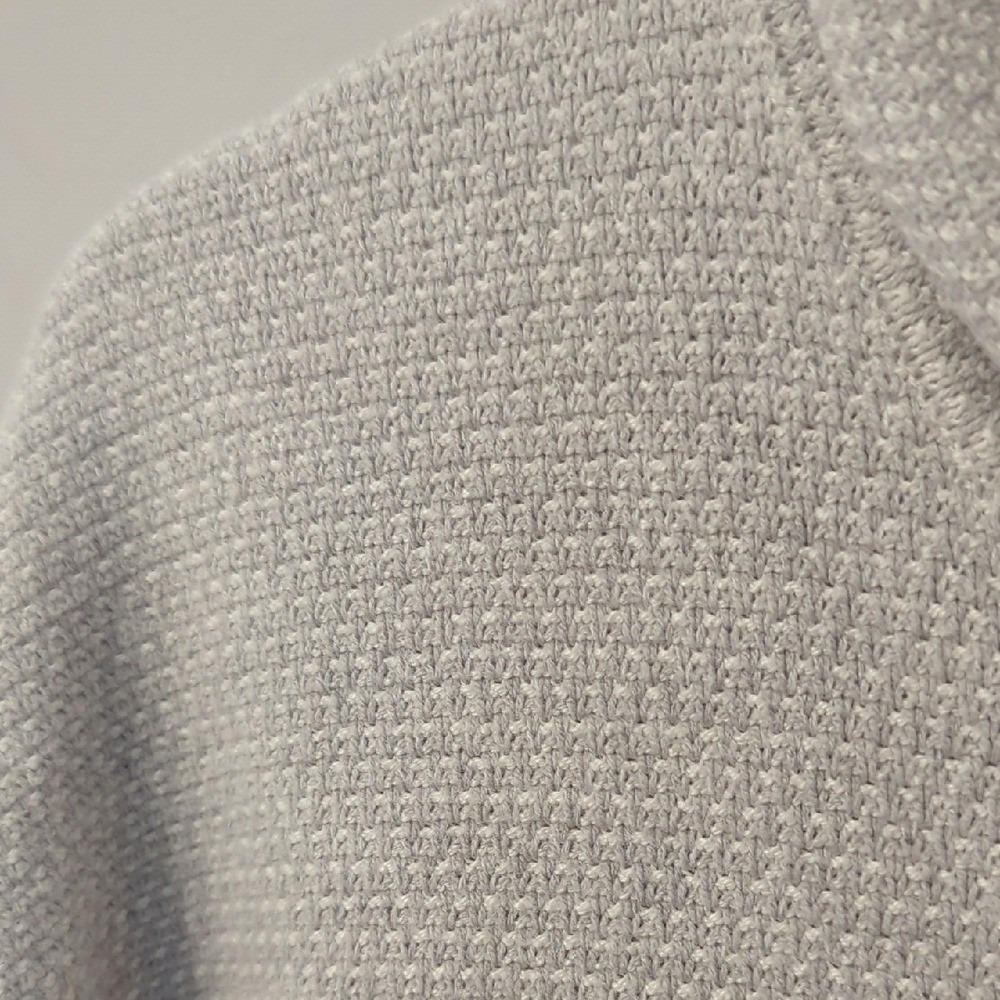 J. Jill Knit Sweatshirt‎ 3/4 Sleeve Funnel Neck Gray size Medium image 3
